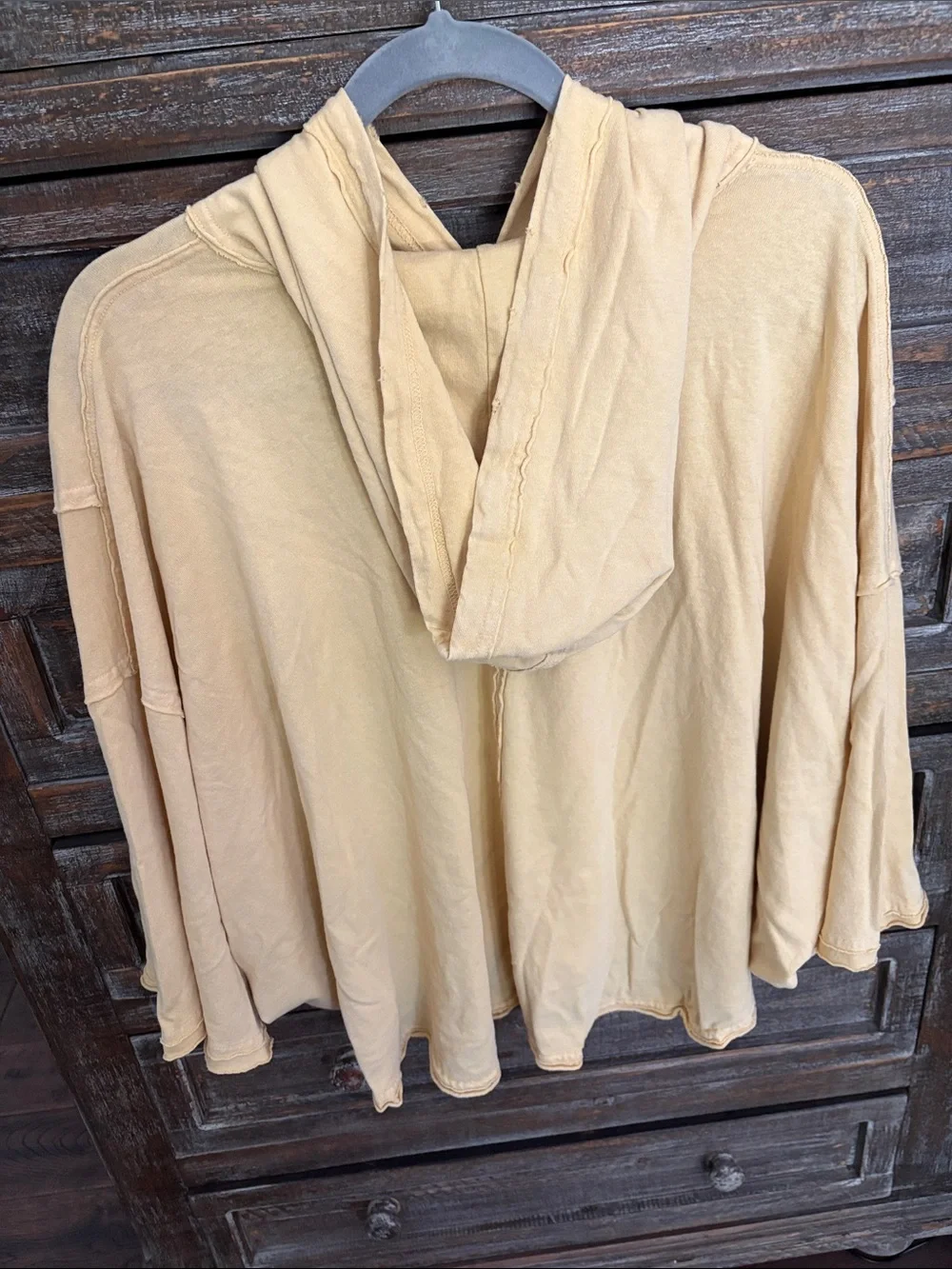 We The Free Hooded Top in Pale Yellow